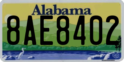 AL license plate 8AE8402