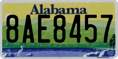 AL license plate 8AE8457