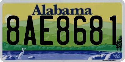 AL license plate 8AE8681