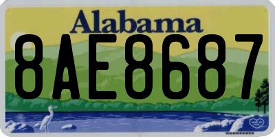 AL license plate 8AE8687