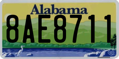 AL license plate 8AE8711