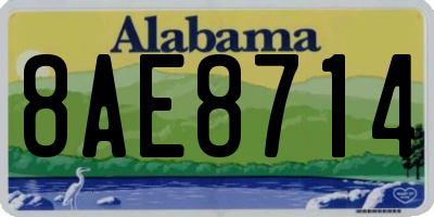 AL license plate 8AE8714