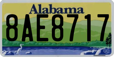 AL license plate 8AE8717