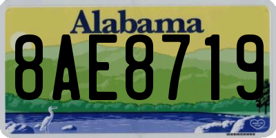 AL license plate 8AE8719