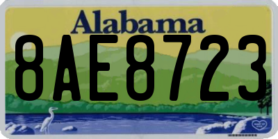 AL license plate 8AE8723