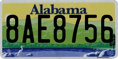 AL license plate 8AE8756