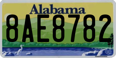 AL license plate 8AE8782
