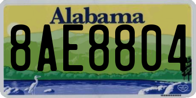 AL license plate 8AE8804