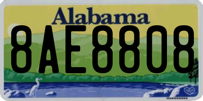 AL license plate 8AE8808