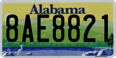 AL license plate 8AE8821