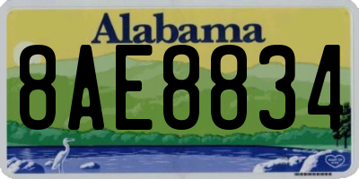 AL license plate 8AE8834