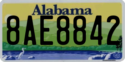 AL license plate 8AE8842
