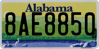 AL license plate 8AE8850