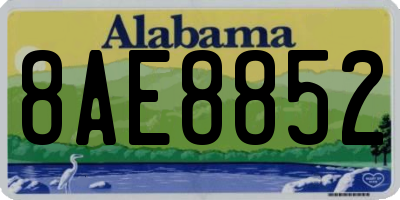 AL license plate 8AE8852