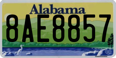 AL license plate 8AE8857