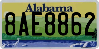 AL license plate 8AE8862
