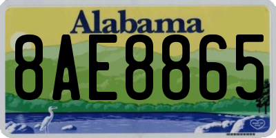 AL license plate 8AE8865