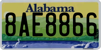 AL license plate 8AE8866