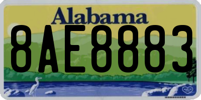 AL license plate 8AE8883