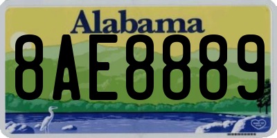 AL license plate 8AE8889