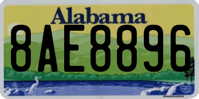 AL license plate 8AE8896