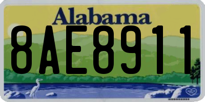 AL license plate 8AE8911