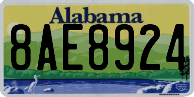 AL license plate 8AE8924