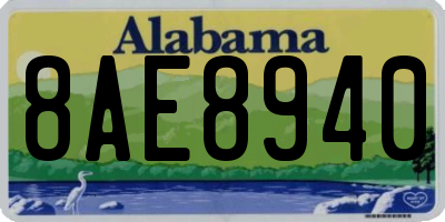 AL license plate 8AE8940