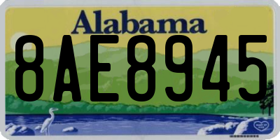 AL license plate 8AE8945