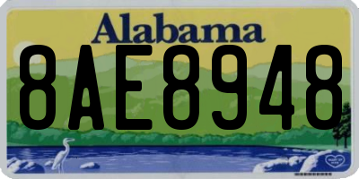 AL license plate 8AE8948