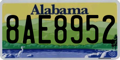 AL license plate 8AE8952