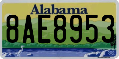 AL license plate 8AE8953
