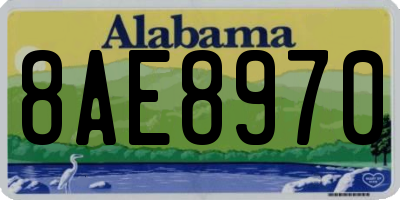 AL license plate 8AE8970