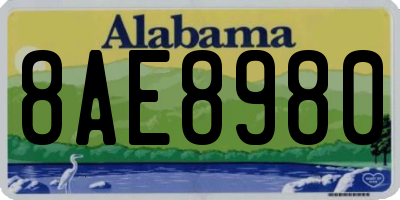 AL license plate 8AE8980