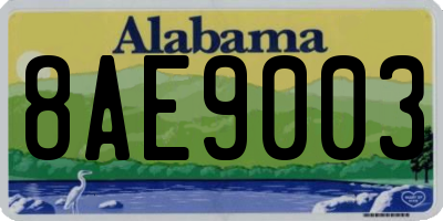 AL license plate 8AE9003