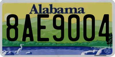 AL license plate 8AE9004
