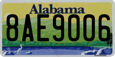 AL license plate 8AE9006
