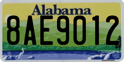 AL license plate 8AE9012