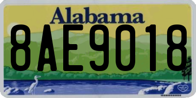 AL license plate 8AE9018