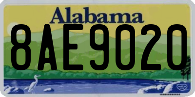 AL license plate 8AE9020