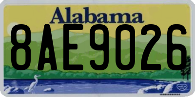 AL license plate 8AE9026