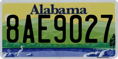 AL license plate 8AE9027