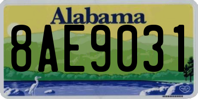 AL license plate 8AE9031