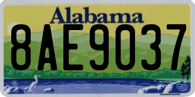 AL license plate 8AE9037