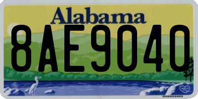 AL license plate 8AE9040
