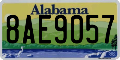 AL license plate 8AE9057