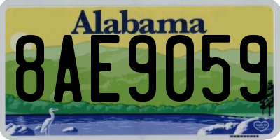 AL license plate 8AE9059