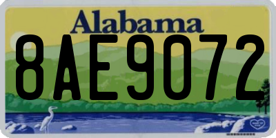 AL license plate 8AE9072