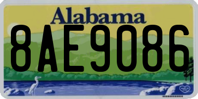 AL license plate 8AE9086