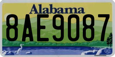 AL license plate 8AE9087
